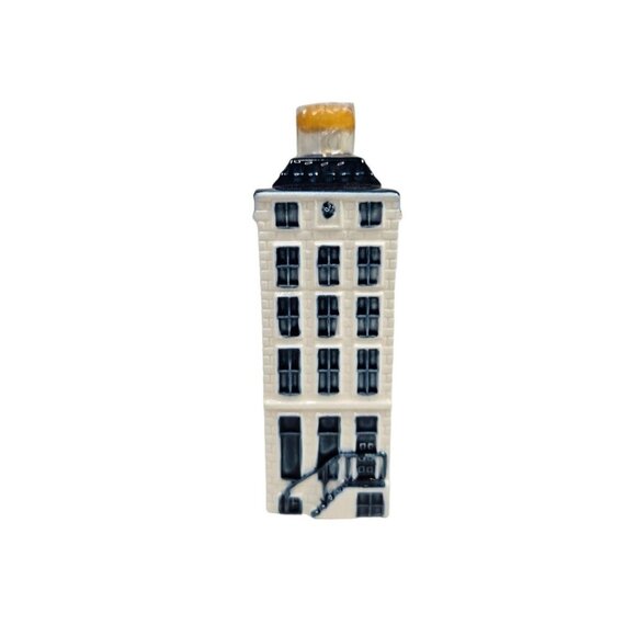 KLM Blue Delft House #57 Bols Sealed Empty 4.5" Holland Dutch KLM Airlines - Picture 1 of 9